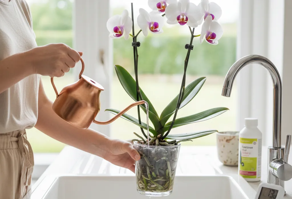 comment arroser une orchidée