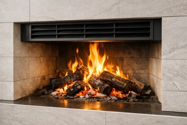 prise d'air cheminée foyer ouvert