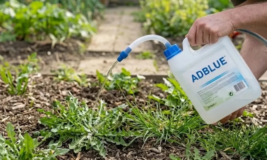 utiliser l'adblue comme désherbant