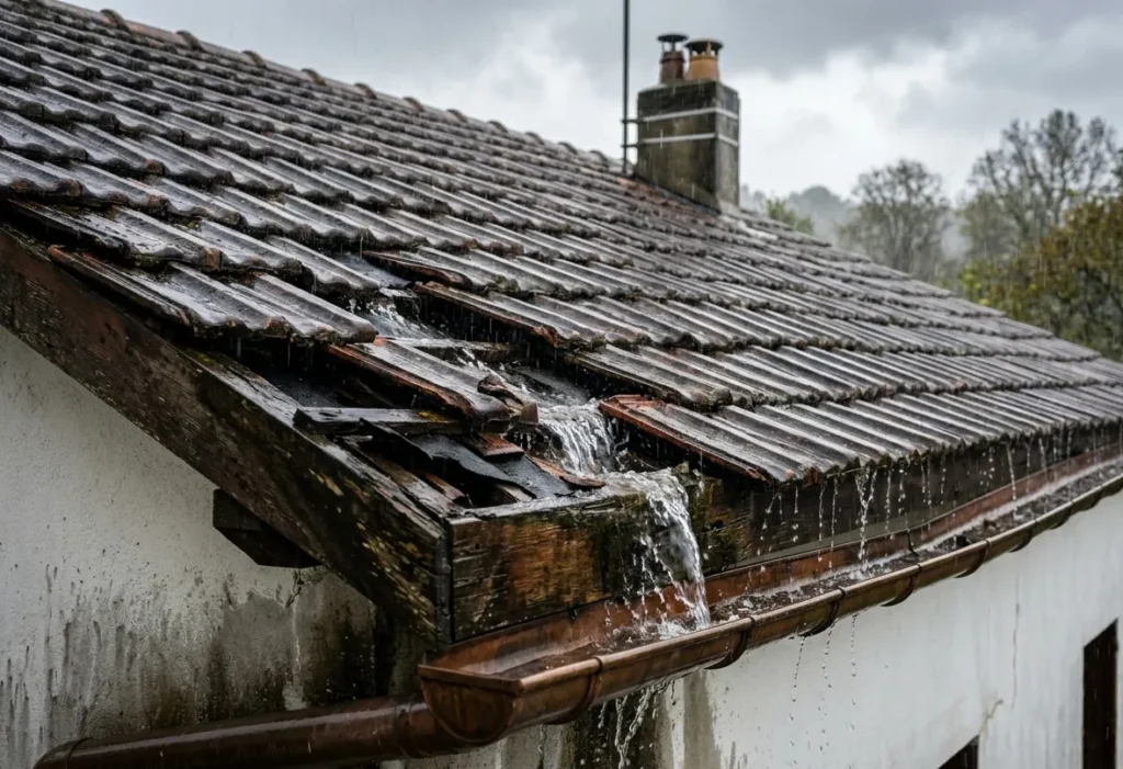 fuite toiture forte pluie